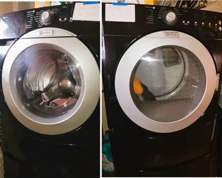 Front load Maytag washer and dryer set with pedestals$750 Thursday / $500 Friday