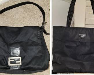 Designer bags: Authentic Fendi and Faux Prada