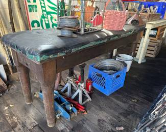 Antique medical exam table