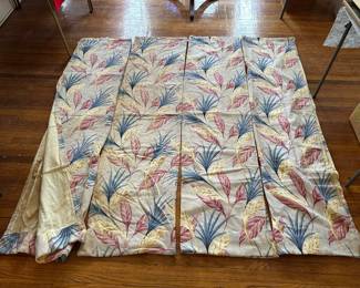 Bark cloth curtain panels - some as is