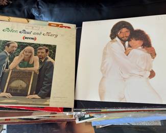 Collection of record albums 
