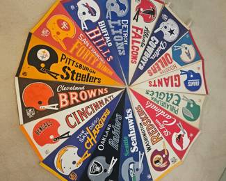 Collection of Vintage Sports Pennants