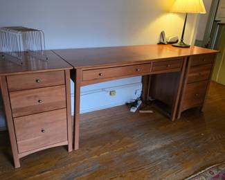 Desk $195, side cabinet $125 each