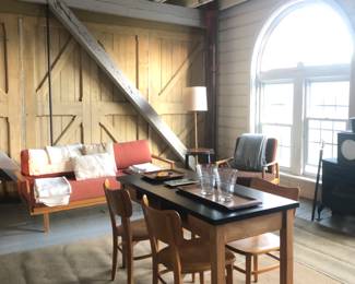 Science table and swedish chairs.....