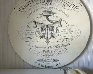 Large Metal Patisserie Sign/Decor