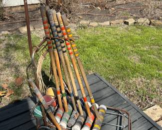 Vintage Croquet Set