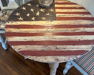 Vintage Flag Table