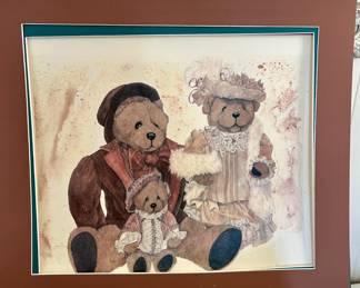 Signed Bear Art by Paulette Monahan