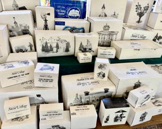Huge Collection of Snow Villages in Boxes