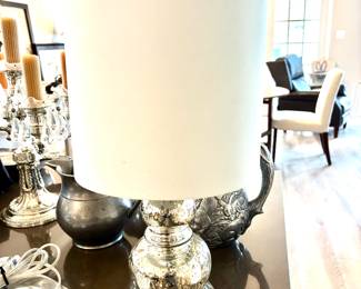 Small Mercury Glass Lamps