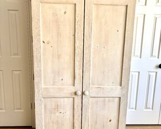 Whitewash Pine Armoire