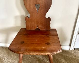 Swiss Alpine Folk Art Chair