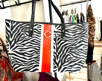 C. Wonder Zebra Print Tote Bag