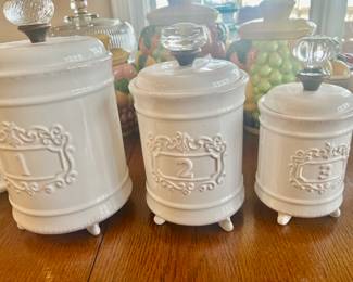 Mud Pie canister set