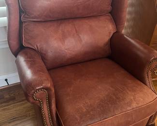 Leather recliner