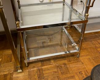 MCM glass side table