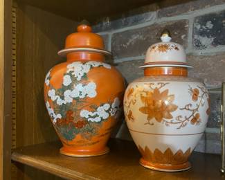 covered ginger jars