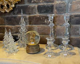crystal candlesticks