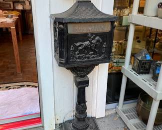 very cool cast iron mailbox