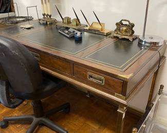 leather top desk