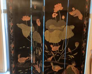 Beautiful carved 4 screen 