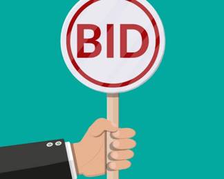 ONLINE BID PADDLE