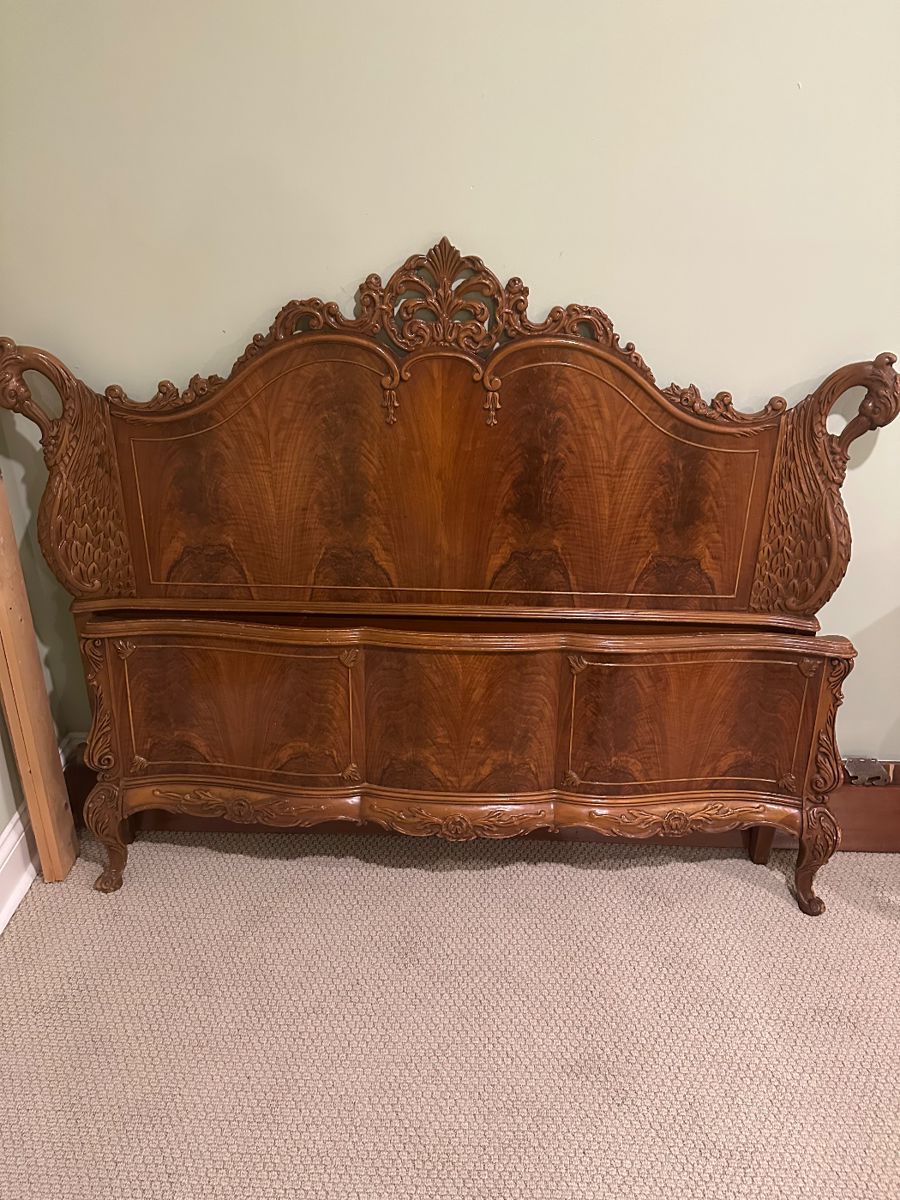 Carved French Bed