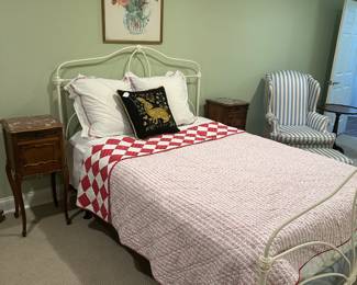 Antique Painted Iron Bed