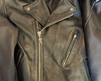 Vintage Harley Davidson, leather jacket