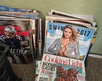 Vintage magazines Sports Illustrated Swimsuit, (not shown 1980's Playboys still in brown wrappers)