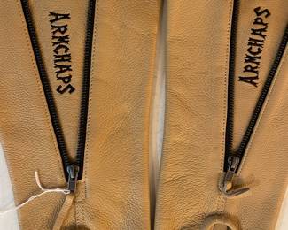 Leather Armchaps for Support & Protection