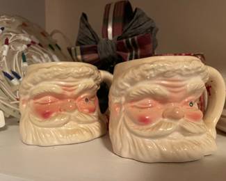 Winking Santa Mugs