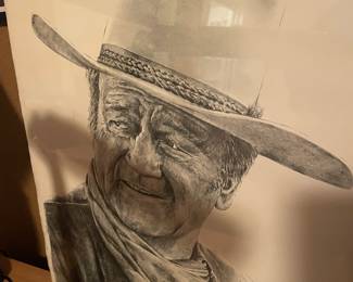 John Wayne 1979 Art Print by Gary Giuffre 