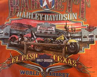 Barnett Harley Davidson El Paso Texas vintage shirts!