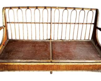 Vintage Rattan Sofa