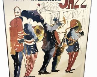 1977 Leo Meiersdorff Jazz Print Poster