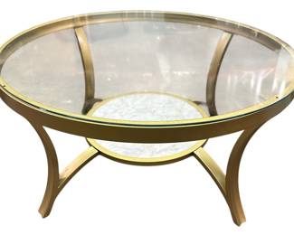 Round Glass Top Coffee Table