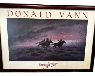 Signed Donald Vann Native American Print