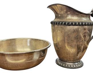 SilverPlated WM Rogers Pitcher  Bowl