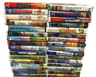 Large Lot of VHS Tapes