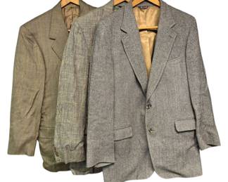 Lot of 3 Mens Vintage Blazers