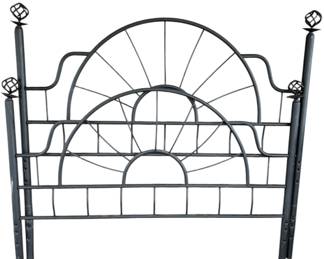 Black Metal Full Headboard Footboard
