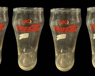 Four CocaCola Drinking Glasses