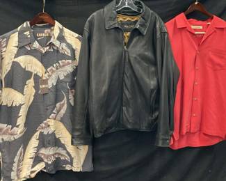 CT563VAndrew Marc New York, Leather Jacket, Tommy Bahama Plus Kahala Shirts