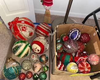 1950s Push Pin Christmas Ornaments