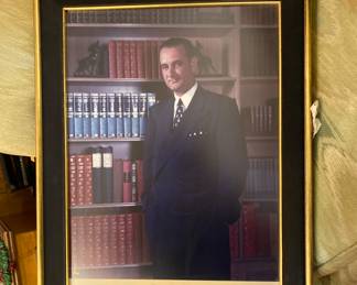 Portrait of LBJ Taken When He Was A US Senator.  Helen's Father Worked With LBJ To Electrify Rural Texas. 