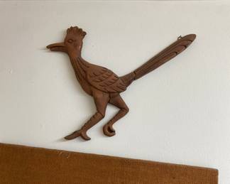 Vintage Wooden Road Runner Wall Art