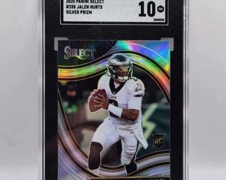 JALEN HURTS ROOKIE . 2020 PRIZM . GRADE 10!