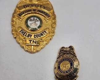  LOT OF 2 VINTAGE BADGES