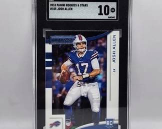 JOSH ALLEN ROOKIE. GRADE 10! 2018 PANINI